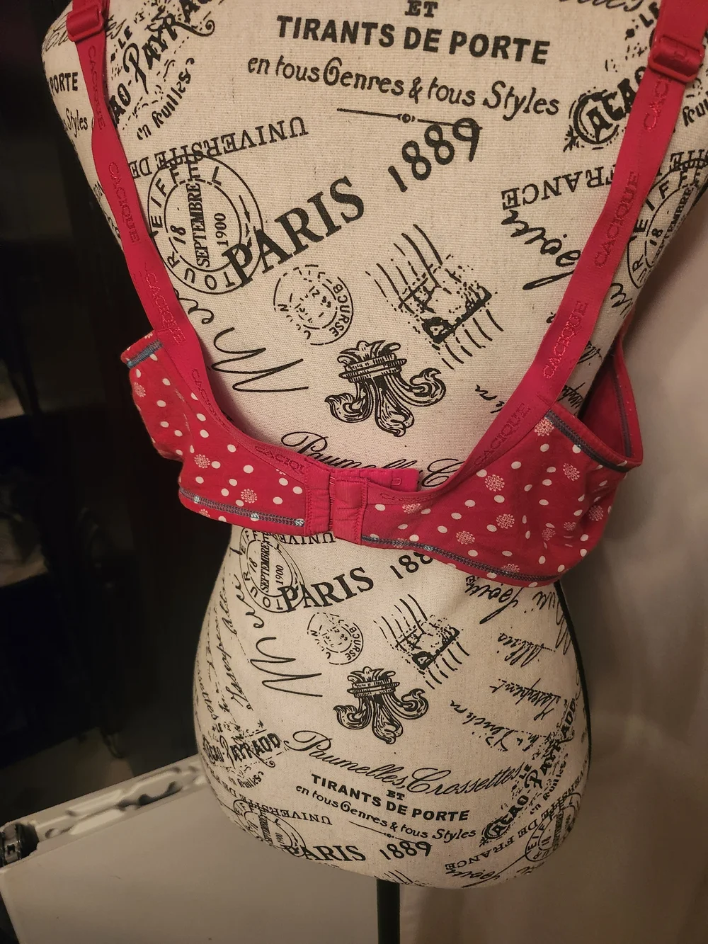 Women’s Polka Dot Underwire Bra - Red